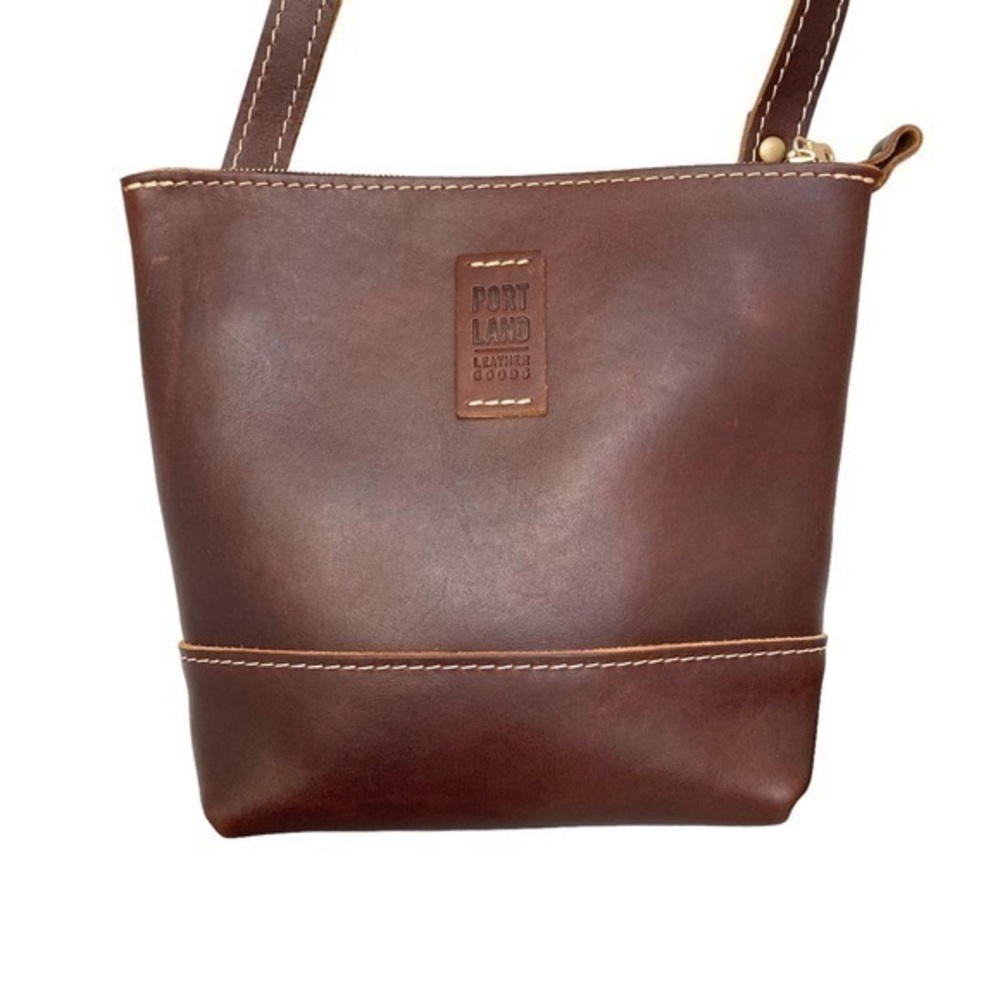 Portland leather brown leather crossbody bag